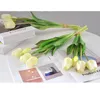 Silicone Tulip Artificial Flower Real Touch 5Pcs/Bouquet CM Luxury Home Decorative Living Room Deco Flores Fake Plant 240322