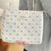 1st Ny Vintage Cott Quilting Makeup Bag stora kapacitet KOMMANSKA LIPSTICKS LAGRING HANDBAG FR Travel Organizer Bags 42cl#