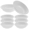 Plates 20 Pcs Sauce Plate Small Flatware Mini Plastic Containers Dish White Salad