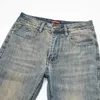 Jeans para hombres Primavera Verano Hombres delgados Slim Fit European American PRicon Marca de gama alta Pequeños pantalones rectos F272-09