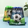 1pc Soccer Drawstring Bundle Pocket Green Football Backpack Shoulder Travel Storage Bag For Boy Gift Draw String Bags U51A#