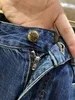 2024 Spring herfst borduurwerk zipper heren jeans licht gewassen gestreepte man's lange potloodbroek wcnz022