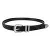 Belts Cow Leather Women Waist Silver Gold Metal Buckle Waistbands 2024 Luxury Cowskin Jeans Strap Cinturones Para Hombre