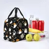 funny Cat Insulated Lunch Bags Cooler Tote Organizer Bags Reusable Lunch Box for Women Girls Outdoor Work Picnic School X6K6#