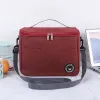 Portable Lunch Bag Food Thermal Box Drable Waterproof Office Cooler Lunchbox med axelband Picknickväska för par unisex C49f#