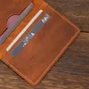 Luufan oryginalny skórzany uchwyt na karty torebka prawdziwa skórzana karta RFID Case Case Portfel