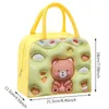 carto Bambini Bambini Bento Bag Oxford Foglio di alluminio Borse termiche per ragazze Insulati Impermeabile Lunch Box Scuola Ufficio Picnic L8yB #