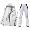 Winter Skianzug Frauen setzen winddichte wasserdichte Wärme Down Jacket Skihosen Schneekleidung Ski- und Snowboard -Set Marken