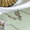 Merk originaliteit van Seiko caleidoscoop ketting verguld met 18K rosé goud licht luxe en onderscheidende diamanten set stalen afdichtingskraagketen voor vrouwen sieraden