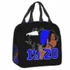 Zeta Phi Beta Lunch Bag Kobiety ciepłe chłodnica izolowane pudełko na lunch dla dzieci w szkole Picnic Torby z jedzeniem p2na#