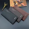 NOUVEAU MEN portefeuilles Male PU en cuir Pu Bifold Slim Carte Holders High Quality LG Purse Portable Multi-carte Positi Mey Bag 95TS #