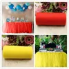 Table Skirt 1PC Multi Color Tutu Tulle Cloth For Wedding Party Tableware Baby Shower 8P