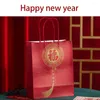 Gift Wrap 1-7 % Spring Festival Kraft Paper Bag Full Color Feestelijke Guofeng Red Party Supplies Chinese stijl