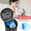 Accmor Breastmilk Cooler Tas met ijspak, geïsoleerde babyfleskoeler Tote -tassen, Baby Bottle WR Cooler Bag, Baby Bottle F4UH#