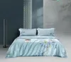 Conjuntos de cama de alta qualidade 4pcs luxo 19/22momme cetim amoreira seda macia edredom