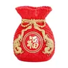 Vases Spring Festival Purse Feng Shui Vase Ornament Statue Resin Material For Indoor