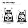 The Goies Skull Logo Zaino con coulisse Borsa sportiva da palestra Borsa a tracolla per esercizi 94py #