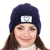 Berets Blue Barbed Wire Heart Knitted Cap |-F-| Tea Hats Hat For Men Women's