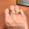 Kelly Clochette ring voor vrouw ontwerper paar 925 zilveren diamant maat 6-8 hoogste tegenkwaliteit klassieke stijl Europese maat met doos 038