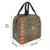 Holland Park William Morris isolerade lunchpåsar Floral Mönster Bohemian FR Lunch Ctainer Thermal Bag Lunch Box Tote 0979#