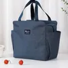 Larw Cołabka Wodoodporna Oxford Przenośne torby na zamek błyskawiczne dla mężczyzn i kobiet pudełko na lunch piknikowe torby na jedzenie 2024 M3NL#
