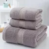 Ręcznik 3PCS/SET Super miękki absorbent 70x140 cm Bawełniany zestaw kąpiel