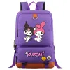 Kuromi Melody Boys Girls Kids School Book Bags Mujeres Bagpack Adolescentes Lienzo Hombres Laptop Travel Student Mochila t96E #