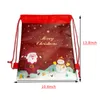 1pcs Noel Noel Baba Drawstring Çantalar Seyahat Depolama Paketi N Dokumalı Kumaş Sırt Çantası Doğum Günü Etkinlik Parti Malzemeleri Z3UG#