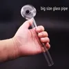 Tuyaux en verre de grande taille en gros 200mm longueur OD50mm Baoll Dab paille barboteur tuyau de brûleur à mazout pour narguilés plates-formes eau Bongs