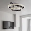 Plafondverlichting moderne stijl led-kroonluchter voor woonkamer slaapkamer eetkamer keuken zwarte ring creatief ontwerp lamplicht