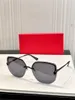 Nouveau design de mode lunettes de soleil œil de chat 0432S demi-monture en métal lentille sans monture style simple et populaire polyvalent extérieur lunettes de protection UV400