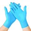 Disposable Gloves 100pcs Nitrile Black Waterproof Mechanic Laboratory Work Household Cleaning Safety Synthetic