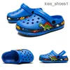 Sandales enfants licorne dinosaure chaussures de jardin plage sandales plates pantoufles enfant sandales anti-dérapant pantoufle été trou chaussures 24-30