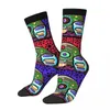 Men's Socks Funny Sugar Skulls Vintage Day Of The Dead Mexico Skull Hip Hop Seamless Crew Sock Gift Pattern Printed