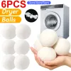 6st 3/4/5cm fleece Dry Kit Ball Återanvändbara ulltorkbollar Mjukgörare Tvätt tvättmaskin Tillbehör Hemtvättbollar