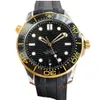 Clássico Haima Series Mergulho Totalmente Automático Mecânico Business Men's Back Transparent Watch