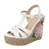 Sandals Bohemian Women Summer Water Proof Platform Slope Heel Large Korean Edition Ultra High Outdoor Female Shoes