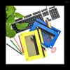 10Pcs Pencil Pouch For 3 Ring Binder-Zipper Pouches Case With Double Pocket And Mesh Window Bags