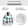 mafalda Lunch Bag Kid Women Insulati Portable Waterproof Picnic Coole Bag Breakfast School Reusable Food Bag Bento Box i7K9#