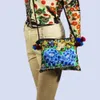 vintage etniczne ramię hobo haft haftowy kwiatowy krzyż torebka body torebka hmg plemienne Indian boho ręcznie robione gobelin sys-305b l9zj#