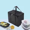 Sac à refroidisseur imperméable Picine à lunch isolé Boîte à lunch pliable Pack de glace portable Sac thermique portable Carrier Fonctiel K1lu #