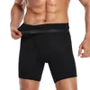 Men mage kontroll shorts body shaper compression hög midja tränare magen mage kontroll bantning forma boxare underkläder fajas 240327