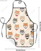 Aprons Cute Shiba Inu Aprons Kitchen Chef Waterproof Adjustable Funny Dog Apron For Bbq For Men Women Y240401