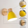 Wandlamp Houten Scandinavische Moderne Blaker Voor Slaapkamer Woonkamer Binnenverlichting DIY E27 Gangpad Licht Nachtkastje