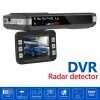 2 в 1 CAR DVR Камера панель панели приборной панели CAM Английский русский голосовой детектор x K CT LA Detector 1080p Video Recorder Auto Accessorie