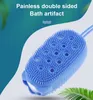 Silicone Batchber Bath Bath exfoliant Sponge Douche Brosse Exfoliator Soins de la peau Nettoyer la peau morte Bathing