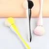 Make-up-Pinsel, professioneller zweifarbiger Pinsel, große Größe, weich, flauschig, zum Reinigen von Nagelstaub, für Frauen und Mädchen, zum Selbermachen, Schönheitswerkzeug, Maniküre