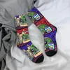 Men's Socks Funny Sugar Skulls Vintage Day Of The Dead Mexico Skull Hip Hop Seamless Crew Sock Gift Pattern Printed