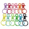 Keychains 2024 hummer CLASPS Hooks Keychain Heart Color Spray Paint Key Chain Rings för DIY smycken gör fynd