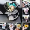 Mini creatividad Flores secas Bouquet Car Perfume Clip de aire Eternal Accesorios para automóvil